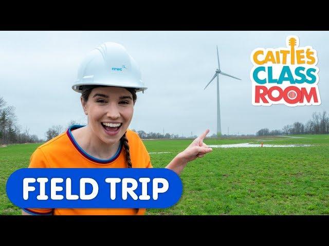 Visit A Giant Wind Turbine on a Wind Farm! | Caitie's Classroom Field Trip | Science For Kids