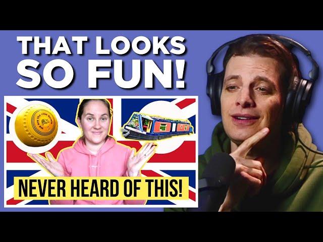 American Reacts to British Pastimes I'd Never Heard Of!