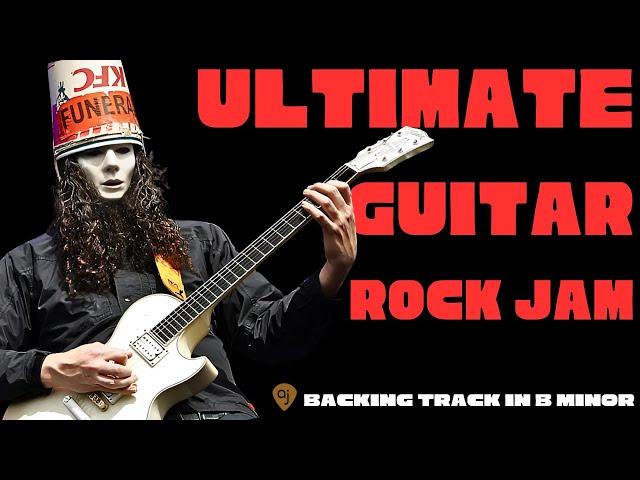 Ultimate Rock Guitar Backing Track in B Minor | Buckethead Style Jam