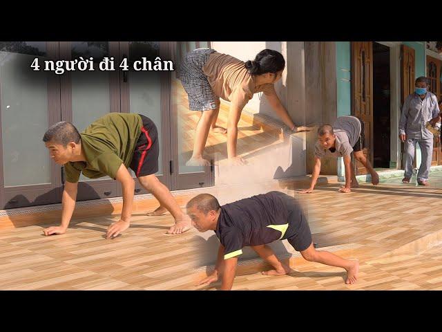 GIA ĐÌNH ĐI BẰNG 4 CHÂN, CHUYỆN LẠ CÓ THẬT