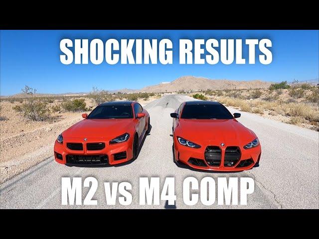 2024 BMW M2 vs 2024 M4 Comp RWD RACE! | BMW is lying..