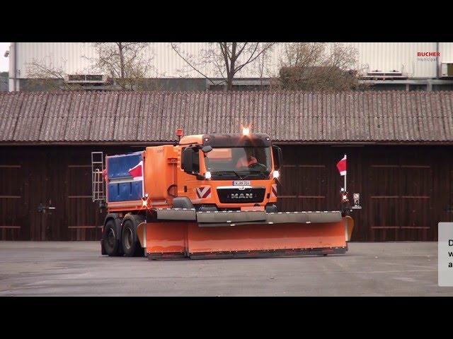 Bucher Municipal - Autobahn-Teleskopschneepflug Bucher TE90X