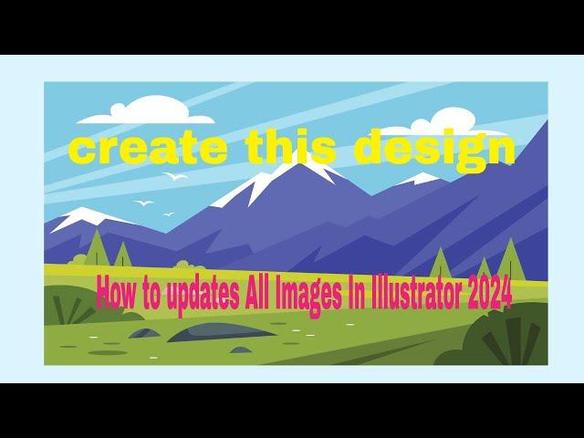 create this design II How to updates All Images In Illustrator 2024 II Tutorial seo rayhan kabir bd