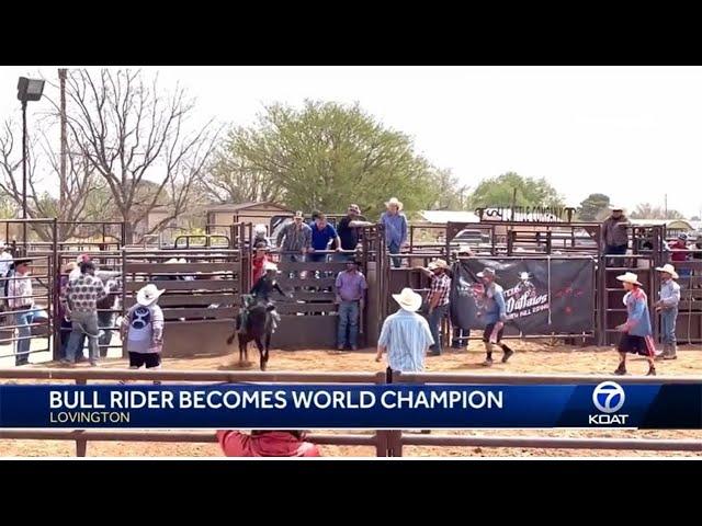 Riding his way to the top: Bull rider becomes world champion
