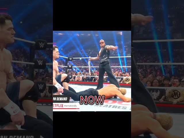 The Rock and John Cena Then and Now #shorts #wwe #johncena #therock #wrestling