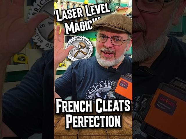 Level Up Your Workshop: DOVOH Laser Level 360 Self Leveling & French Cleat Synergy! #diywoodworking