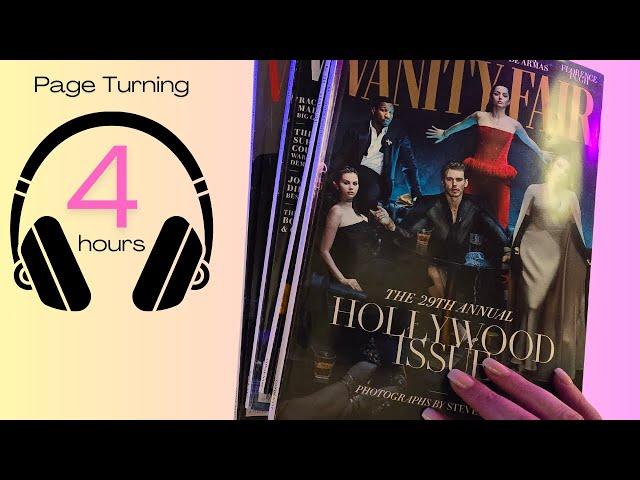 ⏰ ASMR 4 Hours of Page Turning for Sleep and Study ▪︎ Magazines and Catalogs ▪︎ No Talking