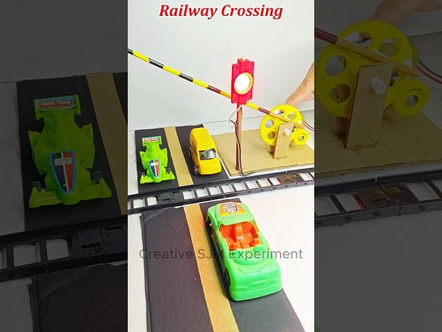 Railway Crossing • DC Motor | #dcmotor #tech #youtubeshorts #motor #dcmotorproject