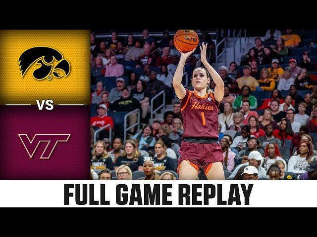 Iowa vs. Virginia Tech Full Game Replay | 2024-25 ACC Women’s Basketball