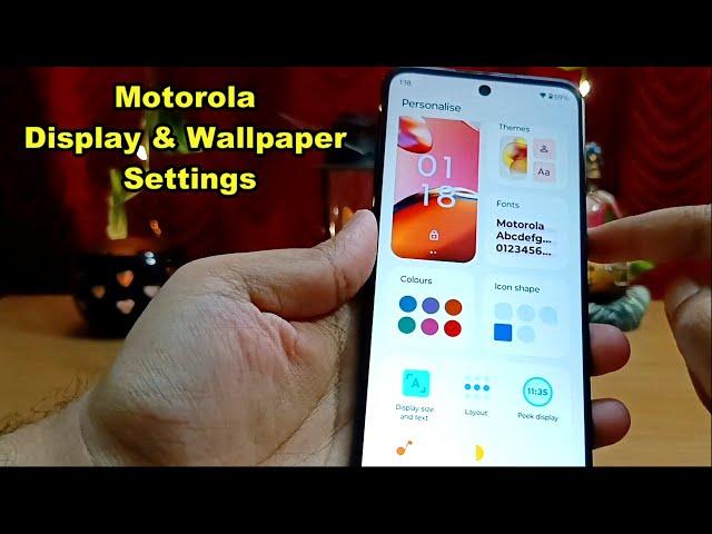 Moto G73 Display & Wallpaper settings Review || Motorola Screen Recording Details || Moto Wallpapers