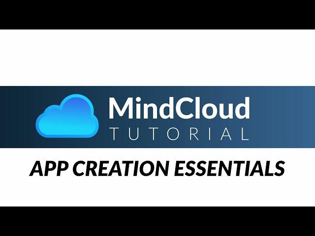 MindCloud Tutorial - How to Create an App