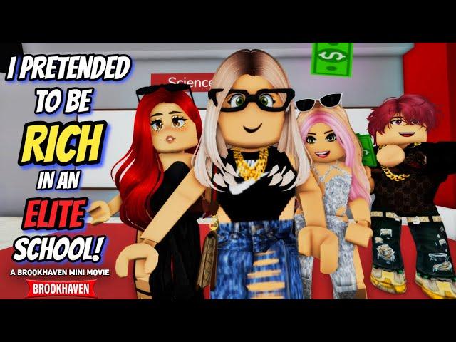 I PRETENDED TO BE RICH IN AN ELITE SCHOOL!!|| Roblox Brookhaven RP || CoxoSparkle2