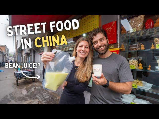 AUTHENTIC Chinese Street Food | First Time Trying Traditional Chinese Breakfast (Beijing, China )