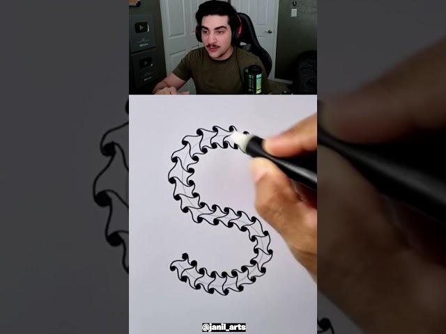 HOW TO DRAW THE LETTER S #shorts