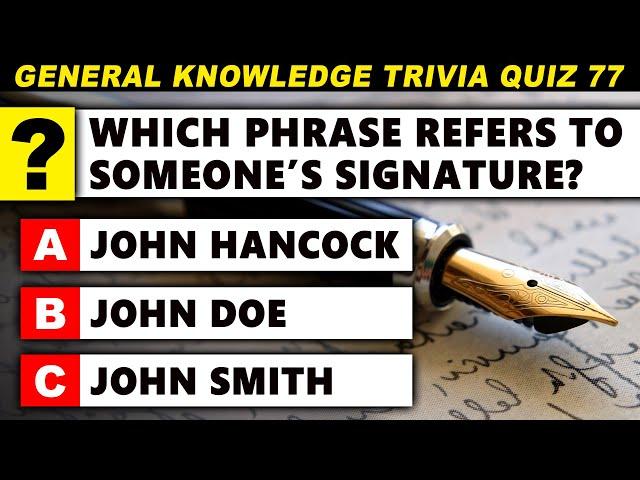 Interesting Quiz For Curious Minds | Ultimate Trivia Quiz Round 77