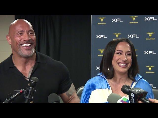 FULL INTERVIEW: XFL owners The Rock, Dany Garcia talk about championship, SA Brahmas