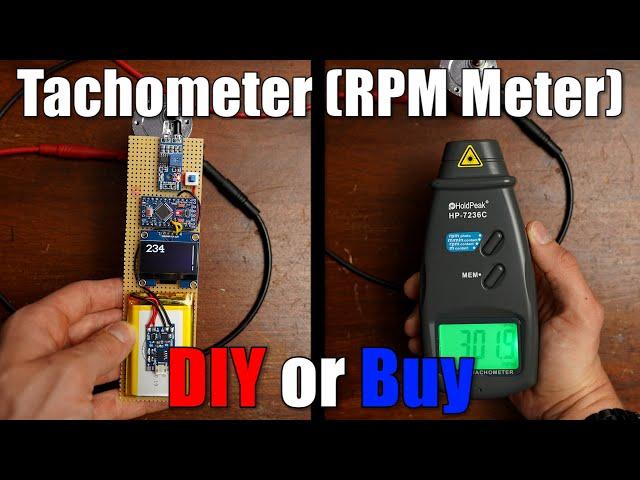 Tachometer (RPM Meter) || DIY or Buy || How a 3€ sensor outdoes a 29€ product!