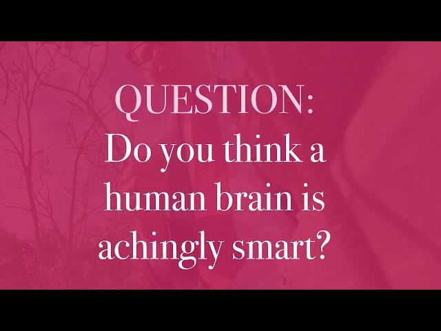 Do you think the human brain is achingly smart?