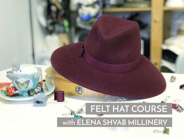 Felt Hat Course by Elena Shvab Millinery, London #millinery #felthat #hatcourses