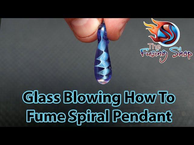 LAMPWORKING | Glass blowing | Fumed Spiral Pendant | The Fusing Shop