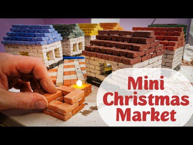 BRICKLAYING / Christmas Market With LIGHTS  from Mini Bricks  / DIY Mini Christmas Market.!..