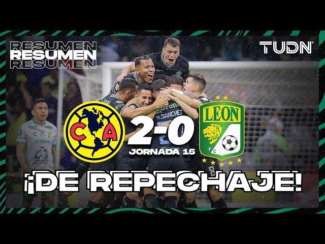 Resumen y goles | América 2-0 León | Grita México C22 - J15 | TUDN