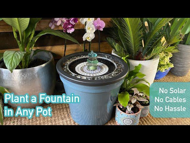 How to Plant a Fountain in Any Pot | Hydria Water Feature Kit Setup