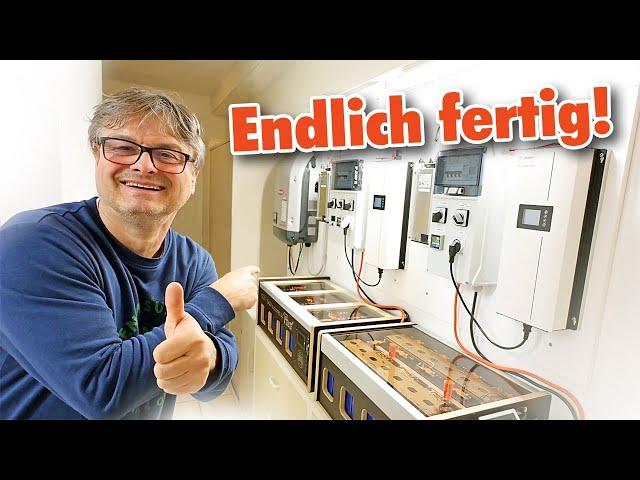 XXL-Energiespeicher mit 30 kWh SELBST gebaut!  Alle Details zur Anlage in diesem Video!