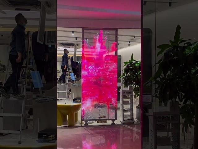 Store LED transparent display #leddisplay #ledwall #transparentleddisplay #transparentledscreen