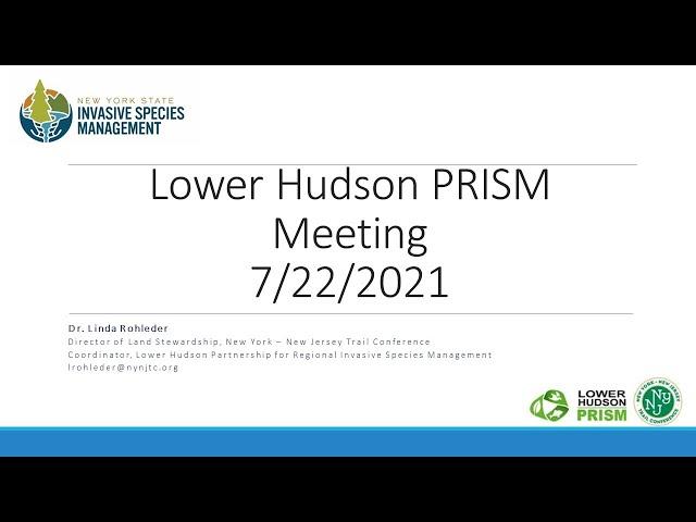 Lower Hudson PRISM July 2021 Meeting