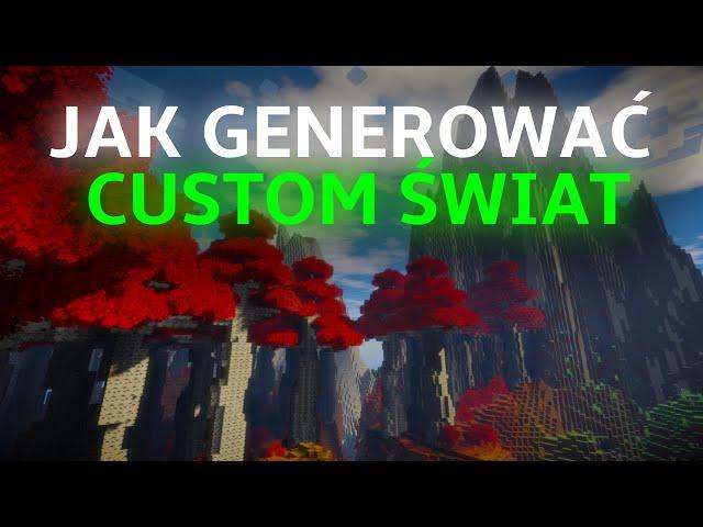 CUSTOM GENERATOR Świata na Serwer MINECRAFT (TerraFormGen plugin)