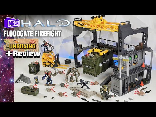 FLOODGATE FIREFIGHT | Mega Halo | Unboxing & Review