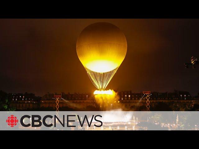 Paris Olympic 'flame' actually a light and water display