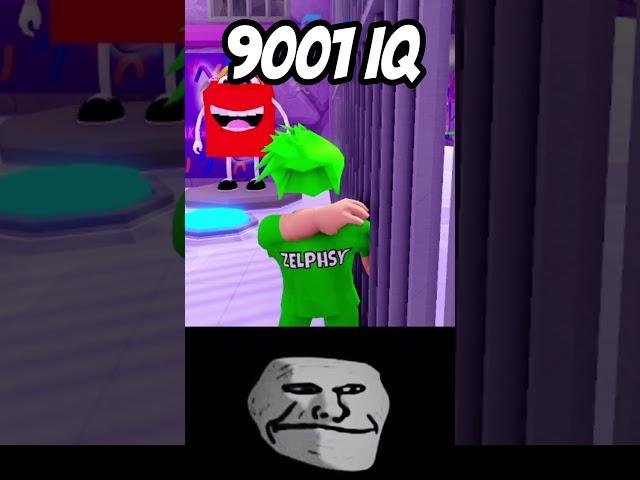 Roblox 9001 IQ Moment (Troll Face Meme) #shorts