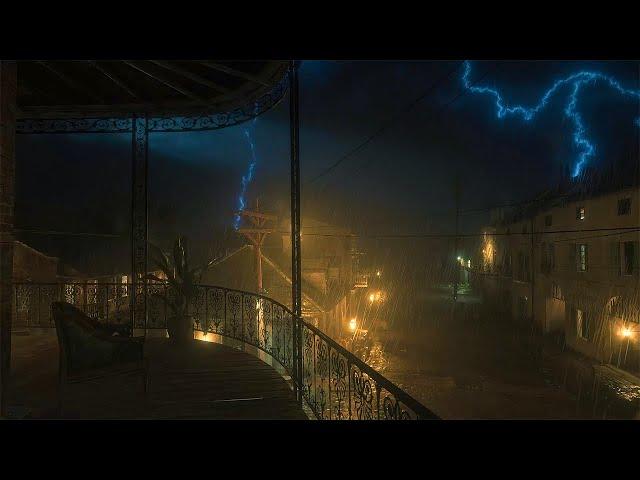 The Dark Alley Victorian Ambience with Thunderstorms | red dead redemption 2 | ASMR