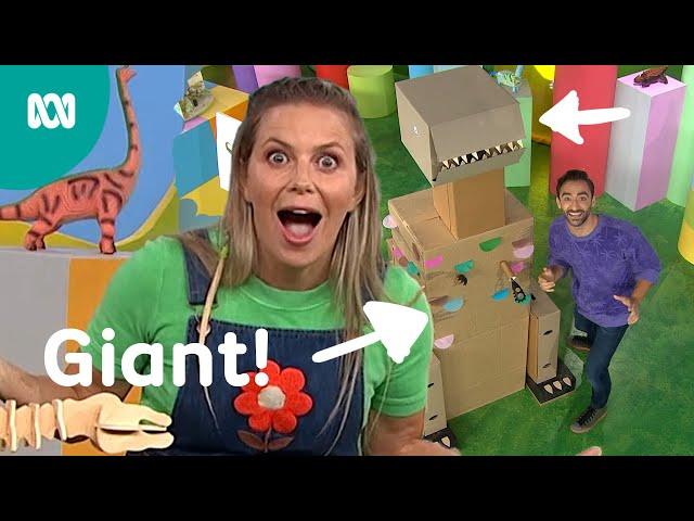 Making A Giant Cardboard T-Rex! | Play School | ABC Kids