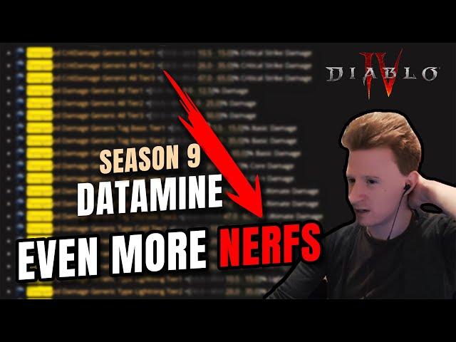 EVEN MORE NERFS CONFIRMED FOR SEASON 9 Diablo 4