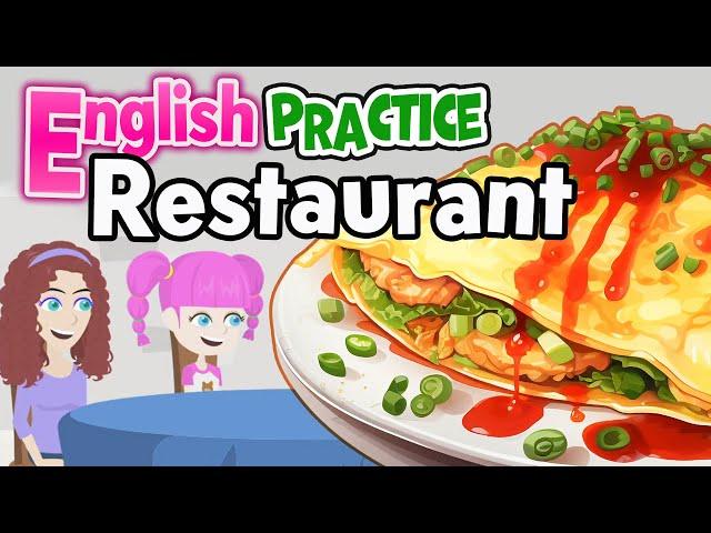 Restaurant Conversation in English! Trouble at the restaurant, what is an appetizer,Learn begginer