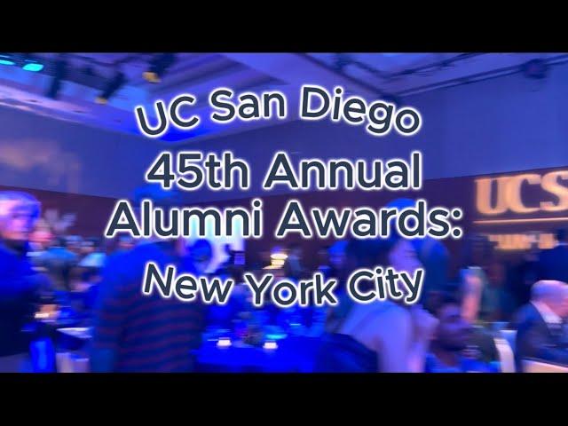 UC San Diego Alumni Awards: Alumni Reflections in New York City