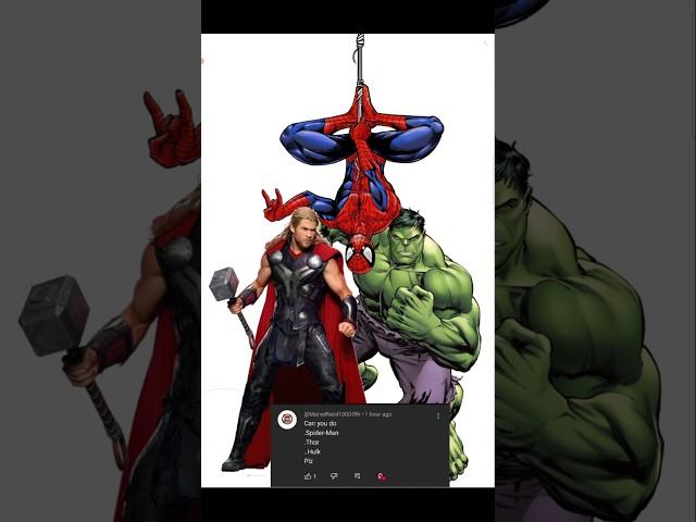 Spider-Man X Thor and Hulk mashup #comics #comicsart