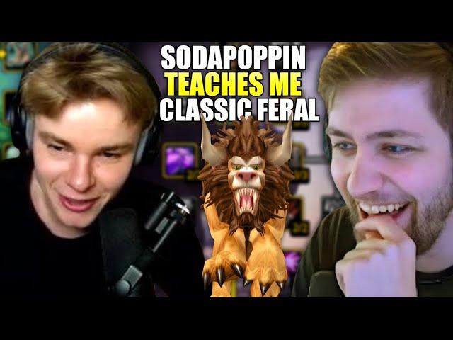 Sodapoppin Teaches Snupy Feral Druid In Classic WoW!