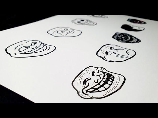  Drawing FNF icon - Trollface & Mr. Trololo