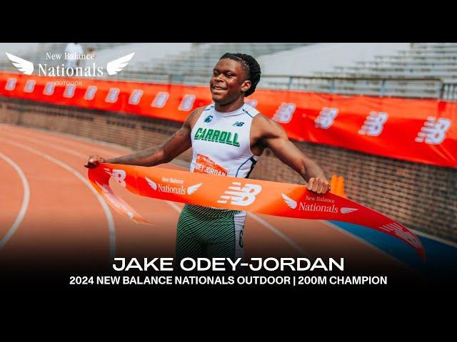 16-Year-Old Jake Odey-Jordan Claims 200m Victory In 20.55 At New Balance Nationals | Race Breakdown