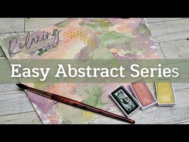 Easy Abstract Watercolor Painting Tutorial For Beginners: How To Paint A Series Stress Free 2