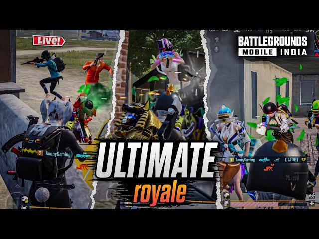 Insane Clutches In Ultimate Royale And YouTubers Tournament 1v4 Clutches BGMI - PUBG Mobile