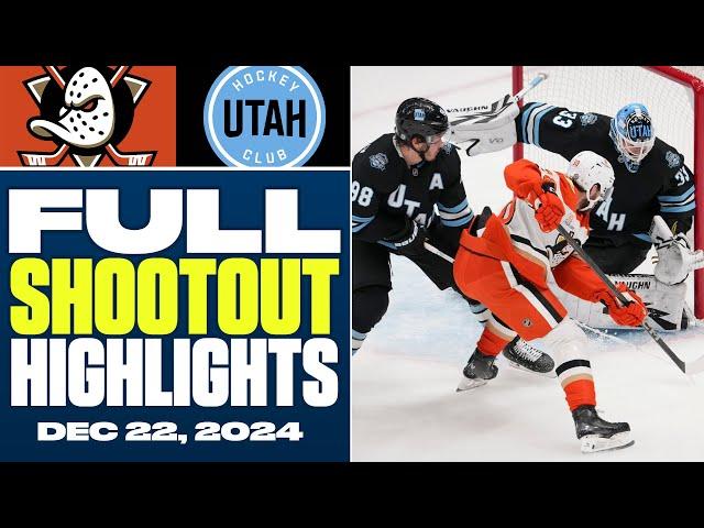 Anaheim Ducks at Utah Hockey Club | FULL Shootout Highlights - December 22, 2024