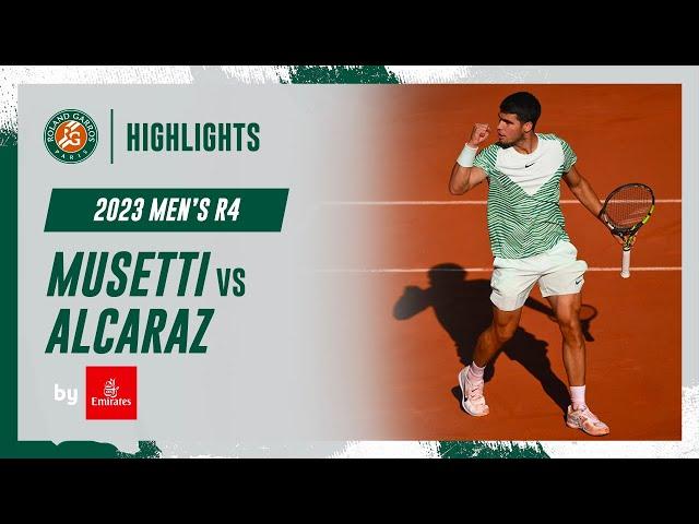 Alcaraz vs Musetti Round 4 Highlights | Roland-Garros 2023