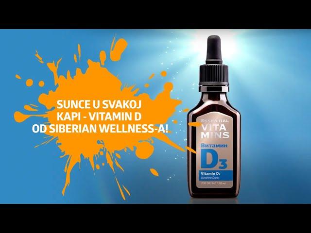 Sunce u svakoj kapi - vitamin D od Siberian Wellness-a!