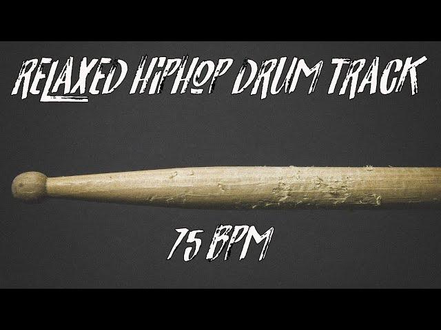 Relaxed hiphop drum track 75 bpm