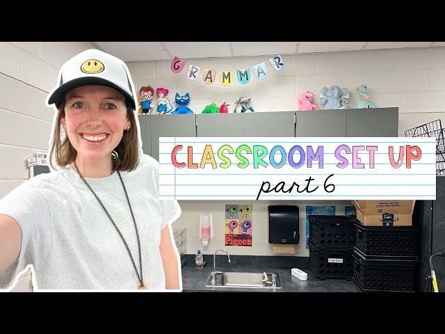 CLASSROOM SETUP 2024 | pt. 6 cute banners, laminating, coming together!!